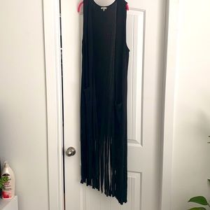 Fringed kimono